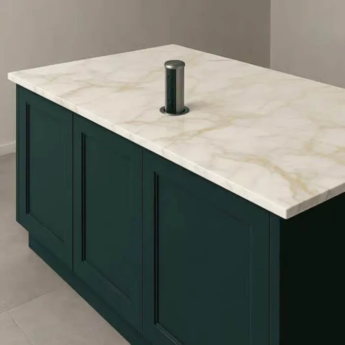 Pop-up socket: extra cut-outs option for stone worktops